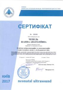 Сертификат Чепель Жанна