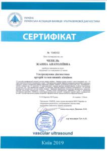 Сертификат Чепель Жанна