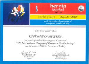 Сертификат Милица Константин