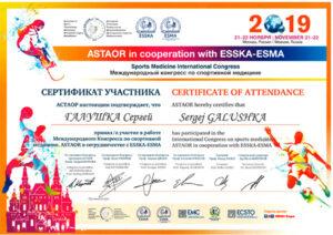 Сертификат Галушка Сергей