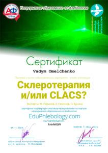 Сертификат Омельченко Вадим