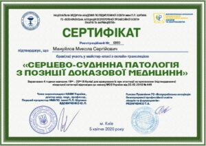 Сертификат Мануйлов Николай Сергеевич