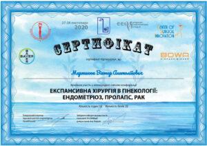 Сертификат Мартынюк Виктор Анатольевич