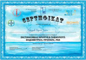 Сертификат Гроздев Сергей Ильич
