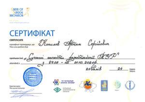 Сертификат Копылов Артем Сергеевич